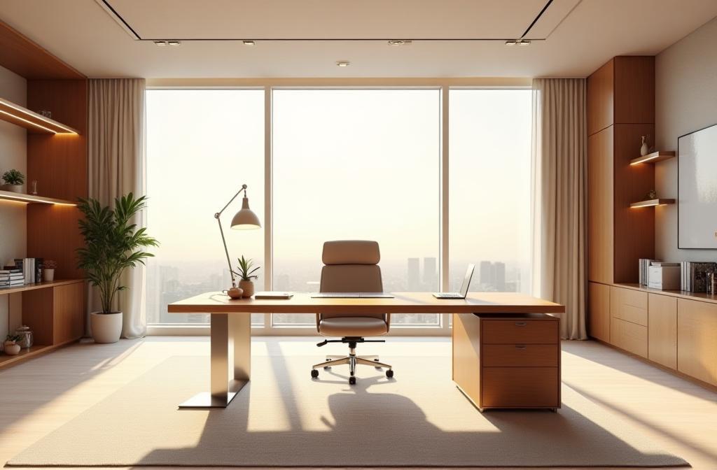 Modern executive office with high-end furniture