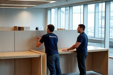Image of furniture installation process