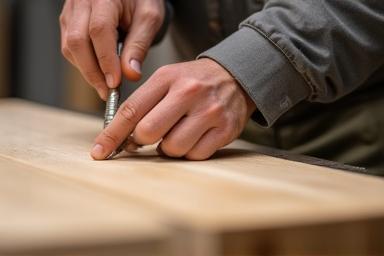 Image of manufacturing process or finished furniture piece